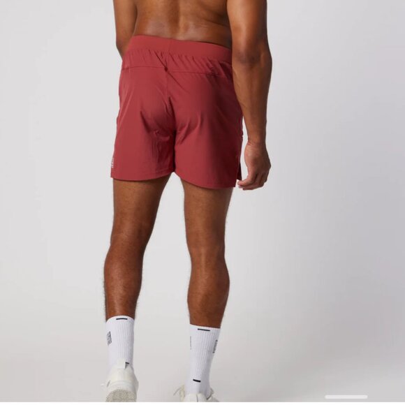 House ID Red 5.5" Short Unlined Shorts in Medium - Picture 6 of 7